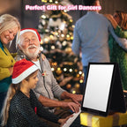 LPHUMEX Foldable Portable Full Length Mirror for Camping, Travel, Dancers, 32x13 Inch, Black, Hanging Folding Mirror for Danc