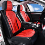 Coverado Car Seat Covers, Seat Covers Full Set, Red Car Seat Cover, Auto Seat Covers Front Seats Rear Seat Cover, Luxury Car 