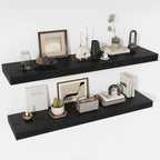 48 Inch Floating Shelves, 12" Deep Floating Shelf Wall Mounted, 48" Wall Shelves, Rustic Deep Bookshelf, Extra Deeper & Thick