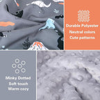 Rquite Car Seat Cover Baby, Carseat Covers Baby Boy, Minky Infant Car Seat Cover Winter, Peekaboo Opening Car Seat Canopy, Mu
