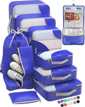 ALL INCLUDED 10 Set Durable Packing Cubes for Suitcases,OlarHike Essentials for Travel, UPGRADED Anti-Tear Stitching, NEW Imp