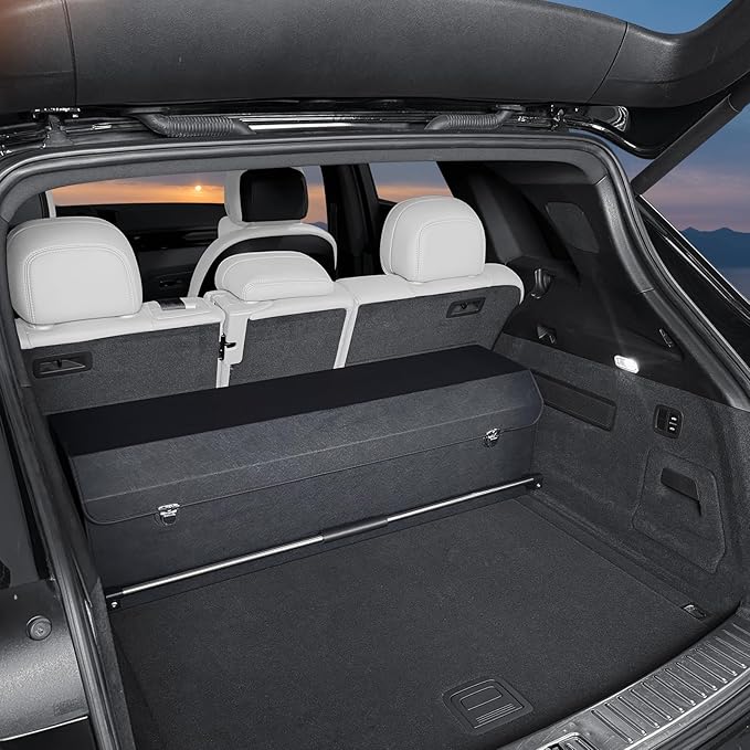 Trunk Organizer for SUV, Collapsible Leather Trunk Organizer for Car with Lid Car Storage for Sedans, Truck, Van, Jeep (Black,