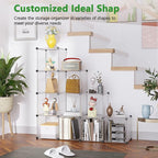 C&AHOME Cube Storage Organizer, 12-Cube Closet Cabinet Organizer, DIY Cube Shelf, Plastic Stackable Bookshelf, Modular Shelvi