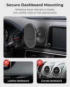 MagSafe Dash Mount Phone Holder - Magnetic Car Holder for iPhone 14/15/16/17, Smartphone MagSafe Cases, 360° Rotation, Sleek Clutter-Free Design, Secure Magnetic Dash Mount for Navigation