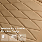 CAR PASS 2 Pack Front Car Seat Covers, Bottom Seat Covers Full Wrapped with Storage Pocket, Anti Slip Car Seat Protectors, Wa