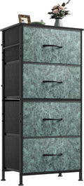 WLIVE Dresser with 4 Drawers, Storage Tower, Organizer Unit, Fabric Dresser for Bedroom, Hallway, Entryway, Closets, Sturdy S