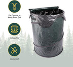 Coghlan's Pop-Up Lightweight Trash Can – Collapsible Waste Bin for Camping, RV, Outdoor Events, and Travel – Durable, Compact, and Easy to Store – 29.5 Gallon