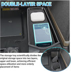 Center Console Organizer 3PC Compatible with 2025-2026 Toyota Camry Accessories, Armrest Storage Box, Charging Zone Anti-Slip Mat and Gear Shifter Right Side Console Organizer Tray
