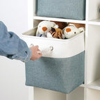 Temary 12 Inch Cube Storage Baskets 4 Pack Fabric Storage Bin for Organizing, Shelf Baskets for Home Office Closet, Collapsib