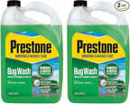Prestone AS657 Bug Wash Windshield Washer Fluid, 1 Gallon (Pack of 2)