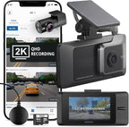Thinkware ARC Dual Dash Cam Front & Rear 2K QHD, 2.7” LCD Touchscreen, 130° Wide Angle, GPS, Wi-Fi, Super Night Vision, Smart