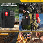 Abpir318 PCS Emergency Survival Kit, Survival Gear and Equipment First Aid Kit Med Supplies for Vehicles Travel Car Camping H