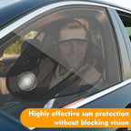 1 Pack Car Window Shades for Baby - Rotatable Sun Visor for Side Window, Fits Driver/Passenger/Rear Windows, Mesh Sun