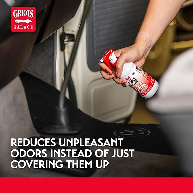 Griot's Garage Stinky-Be-Gone Light 'Em Up Air Freshener Spray – Odor Remover for Cars, Trucks, and SUVs on Carpets, Floor Ma