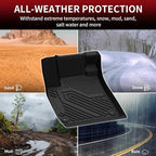 LASFIT Floor Mats & Trunk Mat for Honda Accord Sedan 2026 2025 2024 2023 (Gasoline & Hybrid), All Weather TPE Floor Liners 1st & 2nd Row & Cargo Mat Full Set, Black