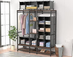 HOMIDEC Closet Organizers and Storage, 9 Cube Storage Organizer, Portable Closet Organizer Cubes Shelves for Clothes, Bedroom