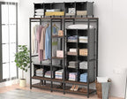 Closet Organizers and Storage, 12 Cube Storage Organizer, Portable Closet Organization Clothes Shelves for Kids, Closet, Bedr