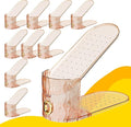 Shoe Slots Organizer, Adjustable 10 Pack Shoe Stacker for Closet Storage, Clear Double Layer Space Saver, Durable and Stackab