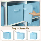 GRANNY SAYS Cube Storage Organizer, 11 Inch 6 Pack Storage Cubes with Handles, Toy Storage Bins for Boys Kids Room, Foldable 