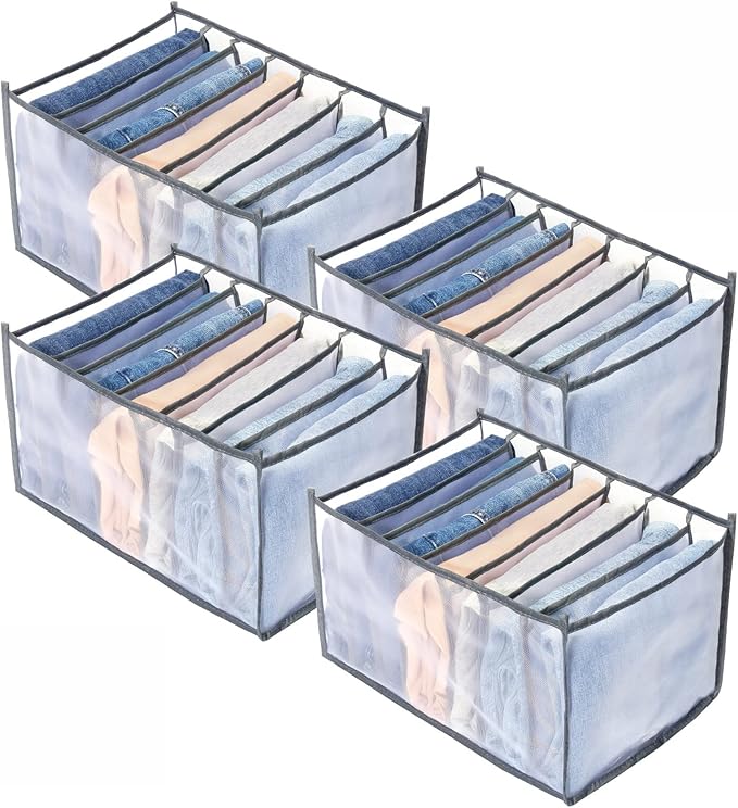 TIGARI Wardrobe Clothes Organizer, Drawer Organizer for Clothing, Closet Organizers and Storage, Drawer Dividers for Clothes,