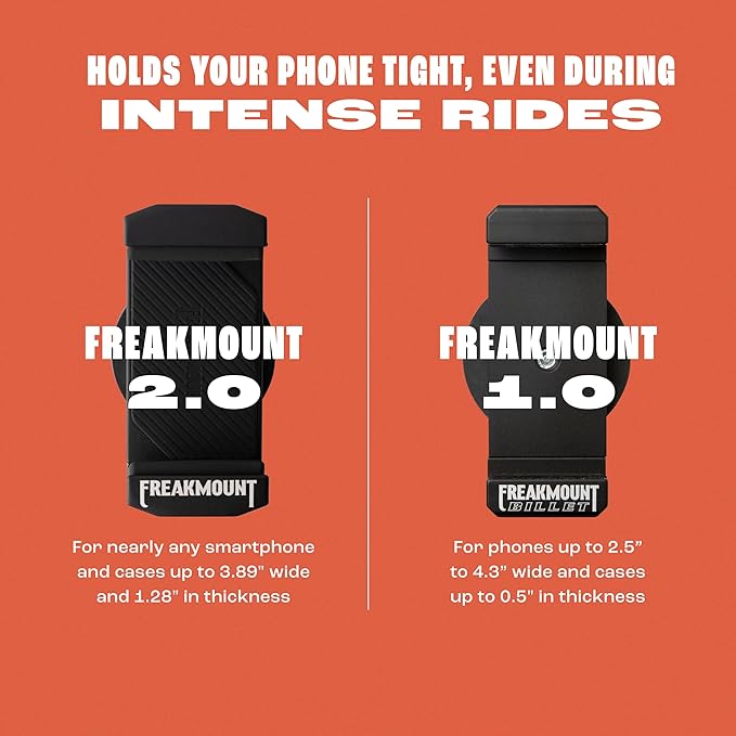 FREAKMOUNT 2.0 Magnetic Motorcycle Phone Mount - Compatible with Harley Davidson - Premium Billet Aluminum Holder for Gas Tank, High-Speed Magnet Accessories - Fits Most Phones, Black