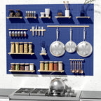 Peg Board, 6PCS Metal Pegboard, Heavy Duty Pegboard Wall Organizer with Frame. Pegboard for Walls, Garage, Workbench, Craft R