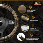 Mossy Oak Camo Steering Wheel Cover, Durable Grip Car Steering Cover, Universal Fit 14.5"–15.5" - Made with Premium Beige PVC