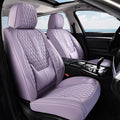 Coverado Seat Covers Front Seats, Purple Car Seat Cover with Lumbar Support, Waterproof Car Seat Cushion, Front Car Seat Cove