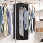 STORAGE MANIAC 2-Pack Hanging Garment Bag Zipper Cover with Sealed Clear Window, Long Garment Cover for Closet Storage Wardro