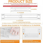 Yieach 12 Pack Clear Expandable Deep Drawer Separators From 15 to 21'' - 3.2 Inch Tall Acrylic Drawer Dividers for Clothes,Dr