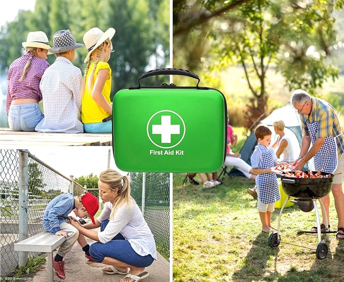 SHBC Waterproof First Aid Kit (228pcs) with All Basic or Advanced Supplies You Need. Suitable for Emergencies at Home or Outs