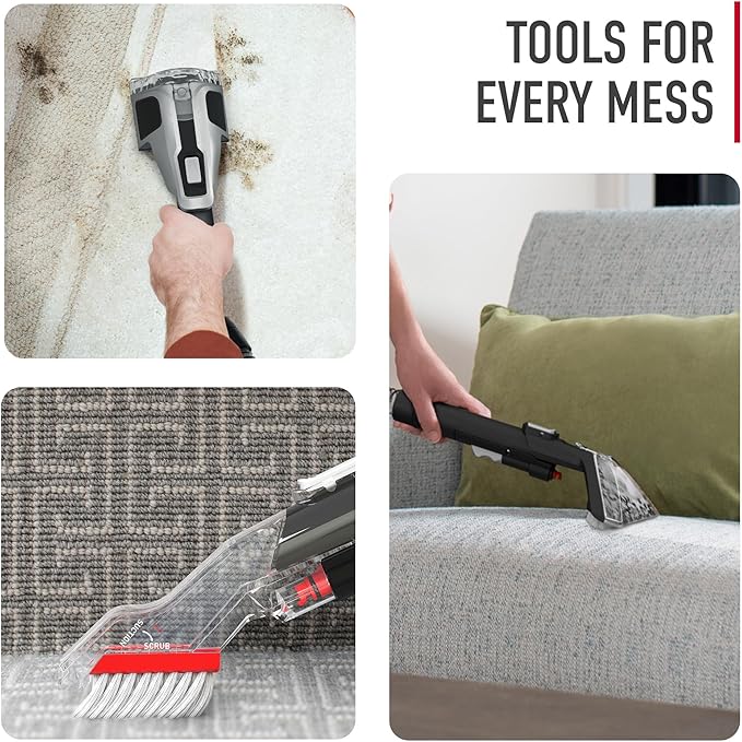 Hoover CleanSlate XL Deep Cleaning Carpet + Upholstery Spot Cleaner Machine with Specialized Tools, Permanent Stain Remover, 
