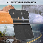 LASFIT Cargo Mat with Backrest Mat for Honda CR-V 2026 2025 2024 2023 (Gasoline & Hybrid & e:FCEV), All Weather Custom Fit TPE Trunk Mat Trunk Liner Cargo Liner with Seatback Mat (Upper Position)