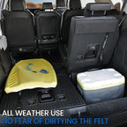 Cargo Lower Mat Backrest Mats for 2022-2025 2026 Kia Carnival, All Weather TPE Seat Back Liners Trunk Lower Well Mat Cargo Liner Accessories (Backrest Mats for 3rd-Row+ Cargo Lower Mat)