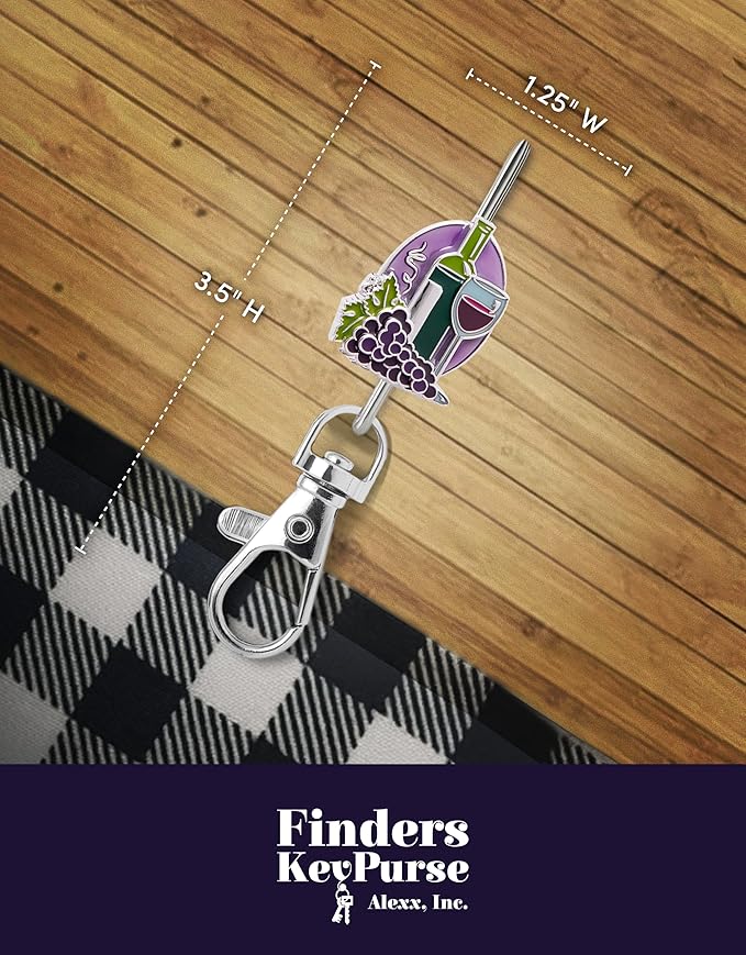 Women’s Bag Charm Key Finder, Car Keychain Hook, Cute Purse Organizer & Tote Bag Accessories, Gifts for Mom - Slim Pickings