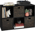 Best Choice Products 6-Cube Storage Organizer, 13.5in Shelf Opening, Bookcase, Display Shelf, Customizable w/ 3 Removable Bac
