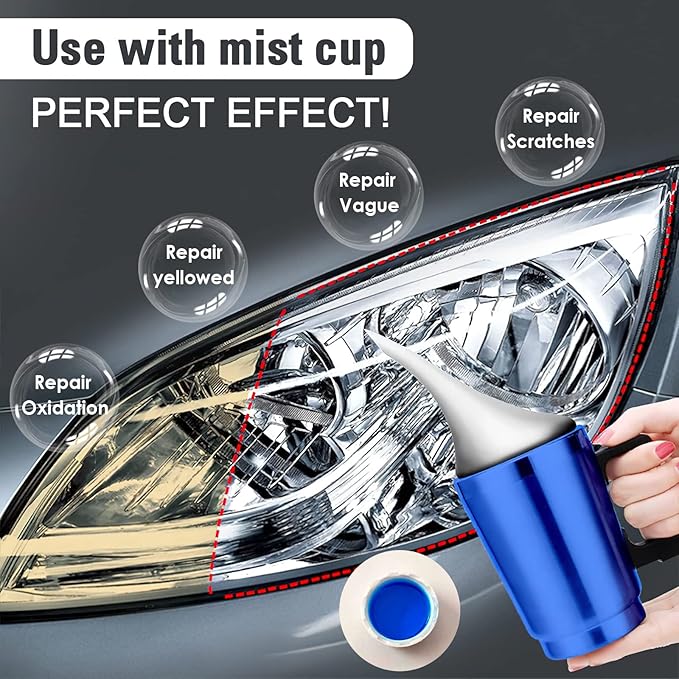 1600 g Car Headlight Repair Fluid Set, Car Headlight polishing Vapor, Polymer polishing Liquid