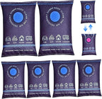 6 Pack Dehumidifier Bags, 200g Reusable Humidity Absorber Portable Anti Fog Car Dehumidifier for Vehicle, New Home, Wardrobe,