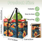 Reusable Grocery Bag, Foldable Large Shopping Tote Bag for Groceries Kitchen Picnic Car Trunk