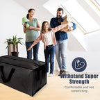 HOMESURE 12 Pack Large Strong Moving Bags with Zippers & Carrying Handles - Water-Resistant - Heavy Duty Storage Tote for Spa