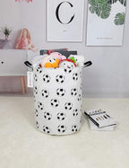 QUEENLALA Large Storage Basket,Laundry Hamper/Bathroom/Home Decor/Collapsible Round Storage Bin,Boys and Girls Hamper/Boxes/C