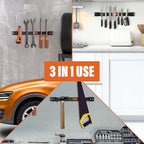 12" Magnetic Tool Holder Strip - A Tool Magnet Bar for Garage Organization, Shop Organization, and Workbench Accessories - Be