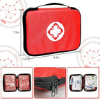 Travel-First Aid-Kit Car-Home 300PCS Survival-Kit Outdoor-Adventure - Small Portable Red Emergency Essential Sets Office Hiki