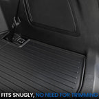 Cargo Mat for 2015-2019 Ford Explorer, All Weather TPE Trunk Mat Cargo Liner Accessories (15-19 | Cargo Mat)