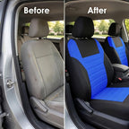 FH Group Automotive Car Seat Covers Full Set Premium 3D Air Mesh Front Seat Covers, Airbag Compatible & Split Bench Cover Uni