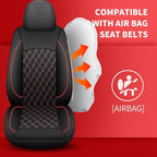 Car Seat Covers Full Set, Breathable and Waterproof Napa Leather Car Seat Cover, Interior Universal Fit for Cars, Sedans, SUV