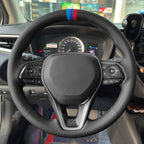 MEWANT Hand Sewn Steering Wheel Cover for Toyota Camry 2018-2019/Toyota Avalon 2019/Toyota Corolla 2019-2020/Toyota RAV4 2019 Steering Wheel Accessories