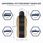 Skechers Men’s Seat Covers, Air-Cooled Memory Foam Car Seat Covers Front Seats, Airbag Compatible,Universal Fit for Most Cars
