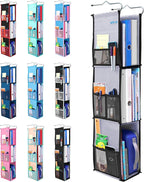 ABRA® 3 Shelf Hanging Locker Organizer for School, Gym, Work, Storage | Deep Shelves 6.5”x 9”| Eco-Friendly Fabric Healthy fo