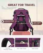 LOVEVOOK Travel Backpack for Women & Men 50L,Airline Approved Carry On Backpack Travel Essential,TSA Carry on Luggage,Waterpr